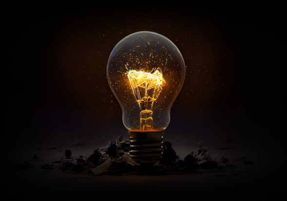 glowing filament